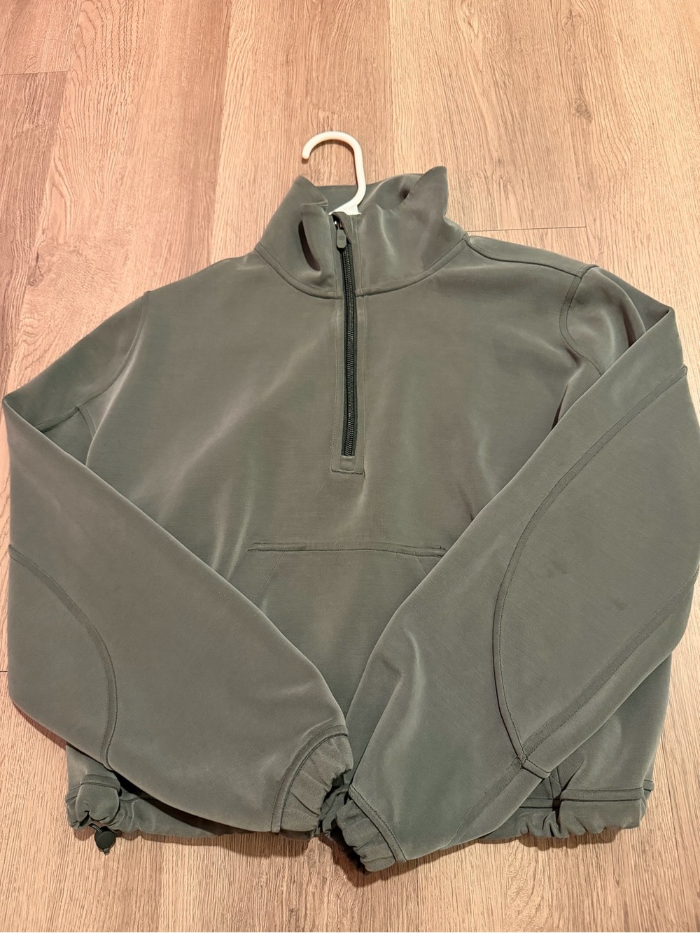 lululemon athletica Olive Green softstreme brushed half zip
